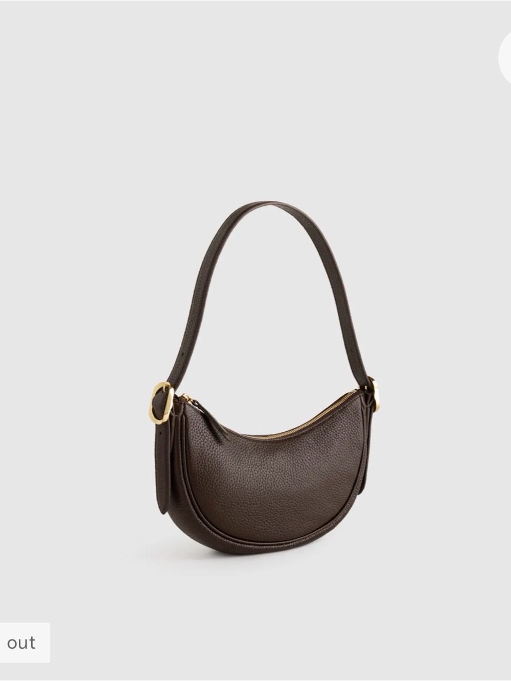 Quince Estelle Mini Shoulder Bag in MINK GREY